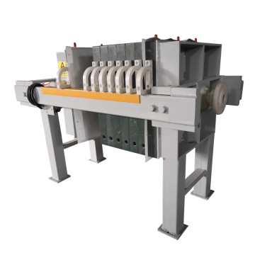 Fully automatic sludge dewatering filter press